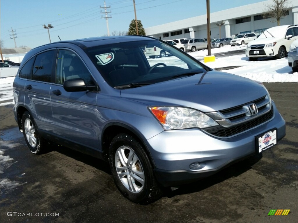 2010 CR-V EX AWD - Glacier Blue Metallic / Gray photo #3