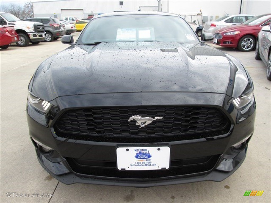 2015 Mustang V6 Coupe - Black / Ebony photo #4