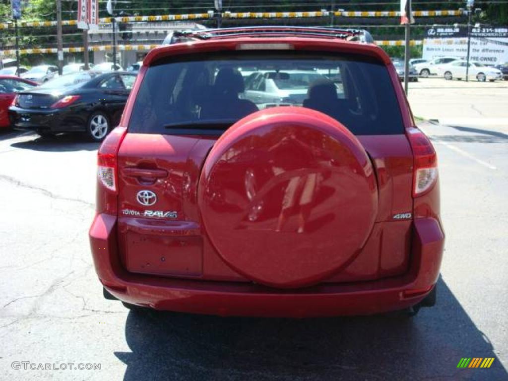 2007 RAV4 Limited 4WD - Barcelona Red Pearl / Ash Gray photo #3
