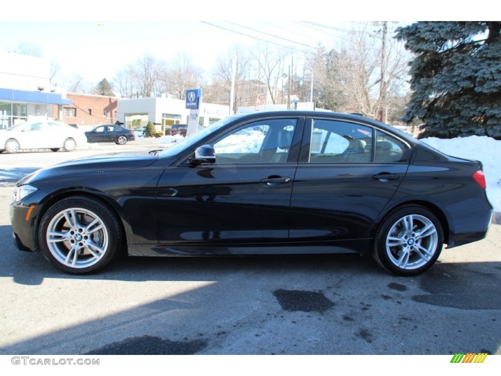 2014 3 Series 335i xDrive Sedan - Black Sapphire Metallic / Black photo #3