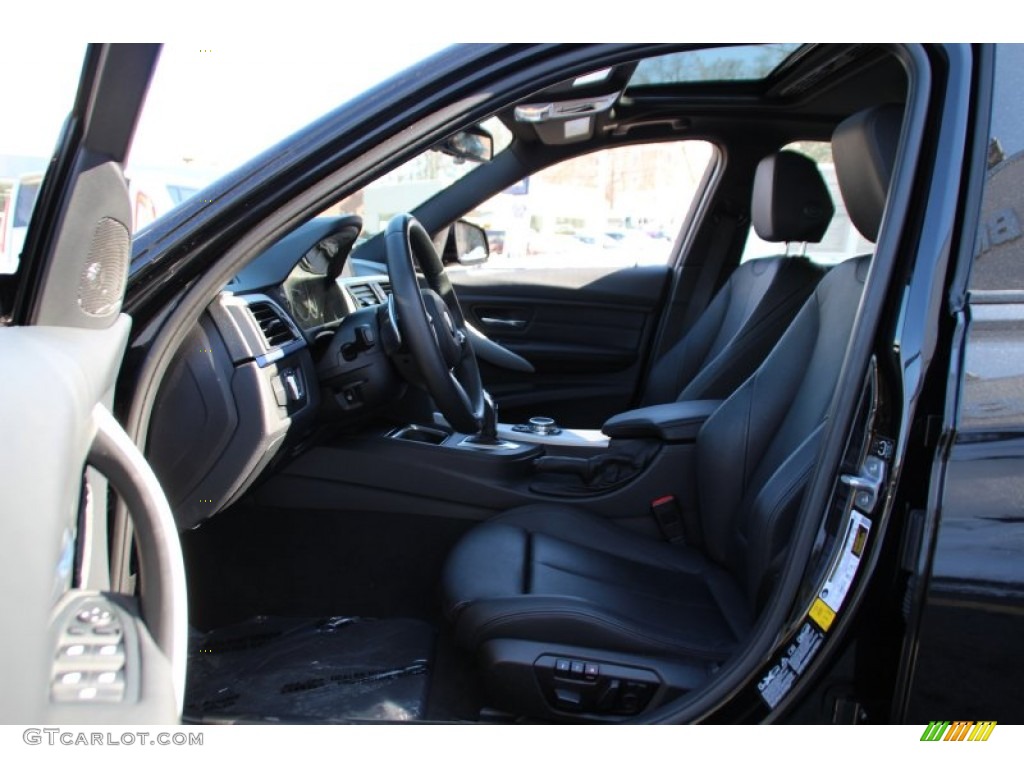 2014 3 Series 335i xDrive Sedan - Black Sapphire Metallic / Black photo #9