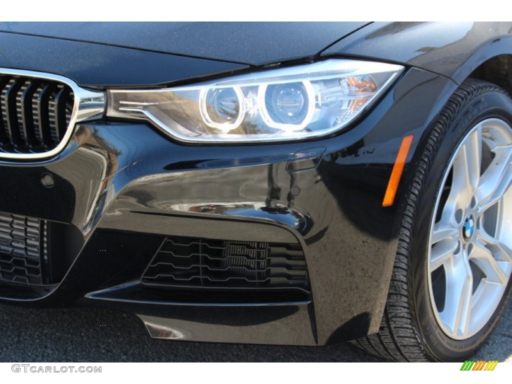 2014 3 Series 335i xDrive Sedan - Black Sapphire Metallic / Black photo #28