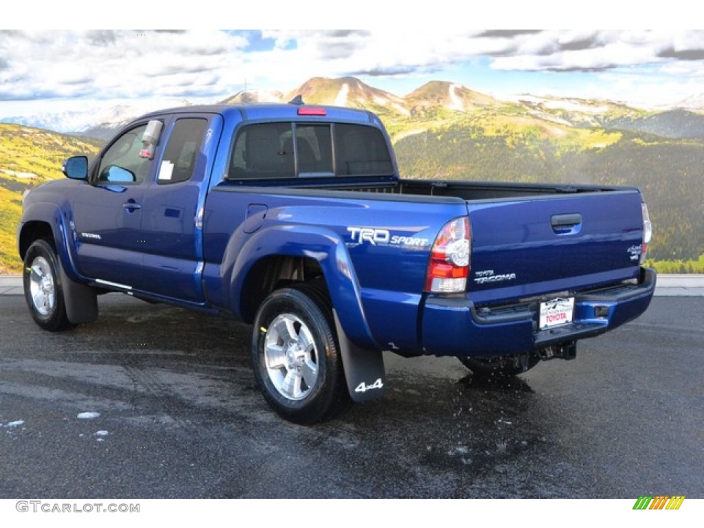 2015 Tacoma TRD Sport Access Cab 4x4 - Blue Ribbon Metallic / Graphite photo #3