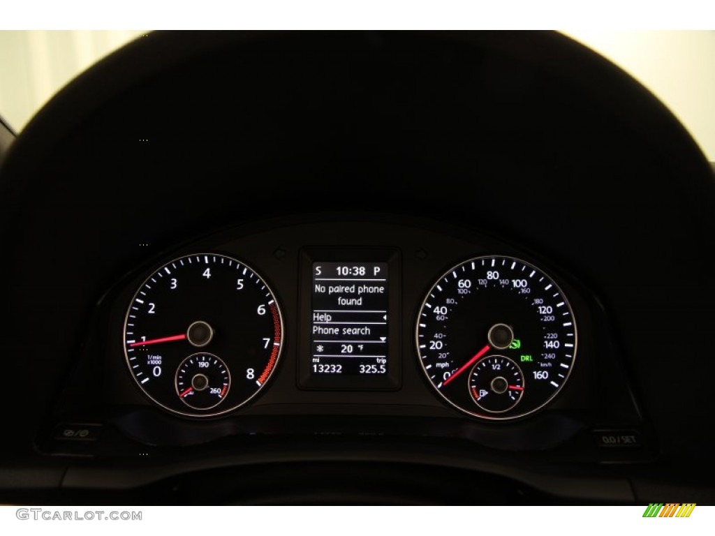 2014 Volkswagen Eos Sport Gauges Photo #101622702