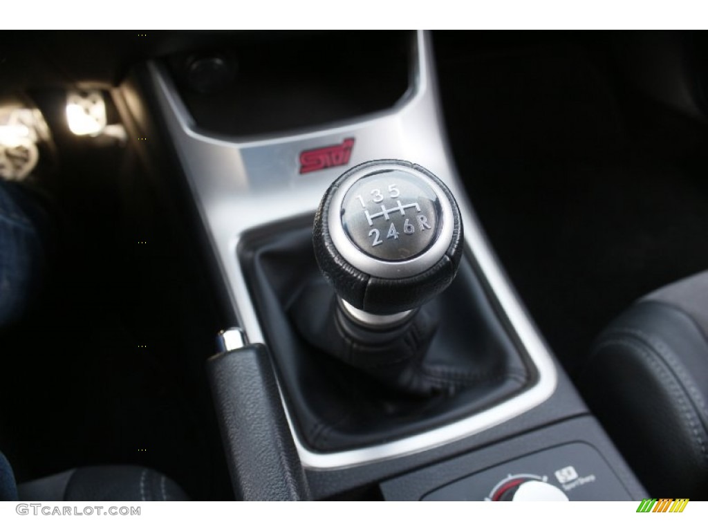 2008 Impreza WRX STi - Lightning Red / Carbon Black/Graphite Gray Alcantara photo #23