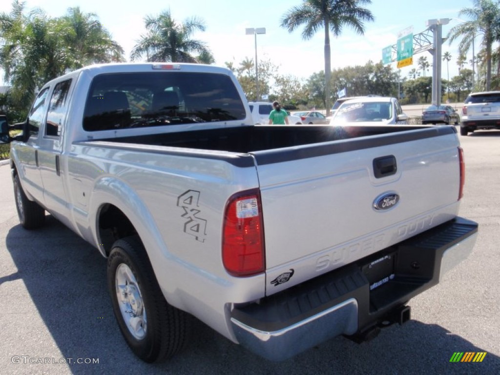 2015 F250 Super Duty XLT Crew Cab 4x4 - Ingot Silver / Steel photo #10