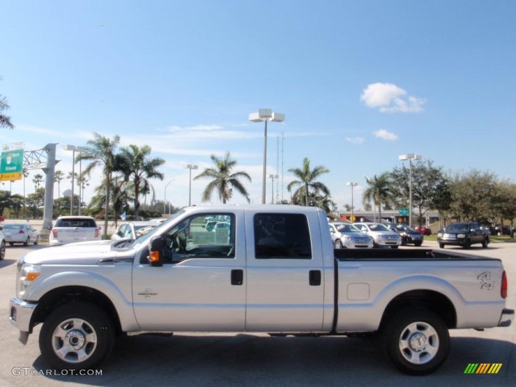 2015 F250 Super Duty XLT Crew Cab 4x4 - Ingot Silver / Steel photo #14