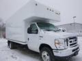 Oxford White 2015 Ford E-Series Van E350 Cutaway Commercial Moving Truck Exterior