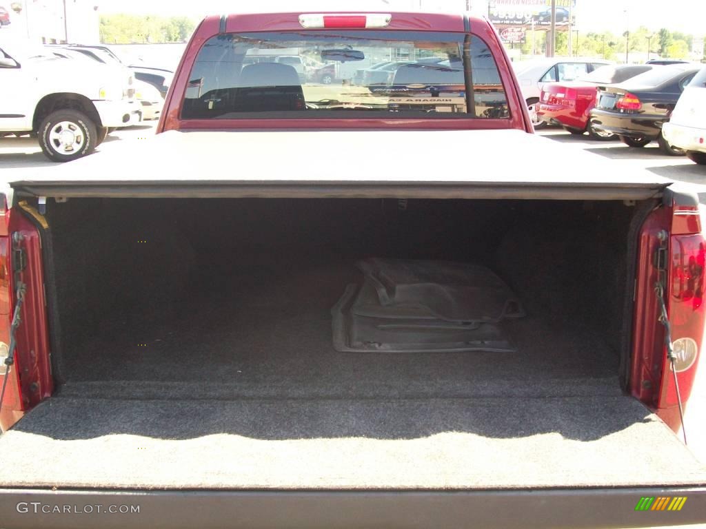 2004 Colorado Z71 Extended Cab 4x4 - Dark Cherry Red Metallic / Medium Dark Pewter photo #5