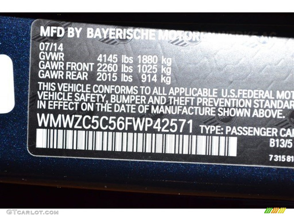 2015 Mini Countryman Cooper S All4 Color Code Photos