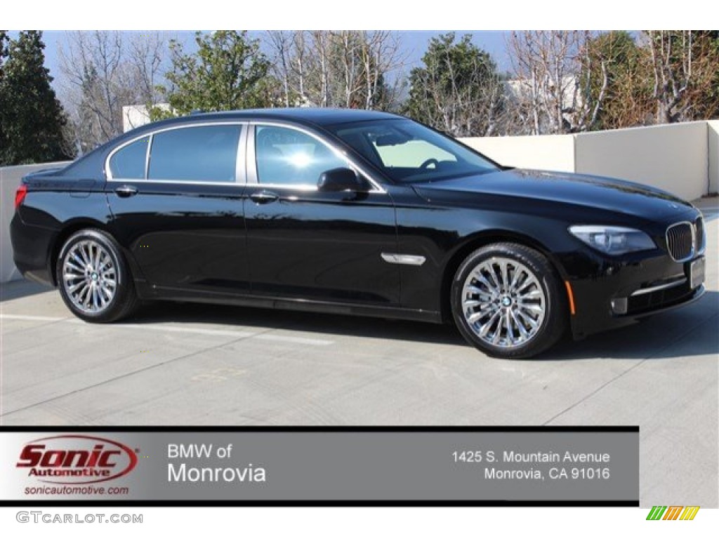 2012 7 Series 740Li Sedan - Jet Black / Oyster/Black photo #1