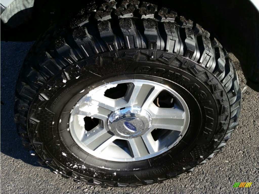 2005 F150 XL Regular Cab 4x4 - Silver Metallic / Medium Flint Grey photo #3