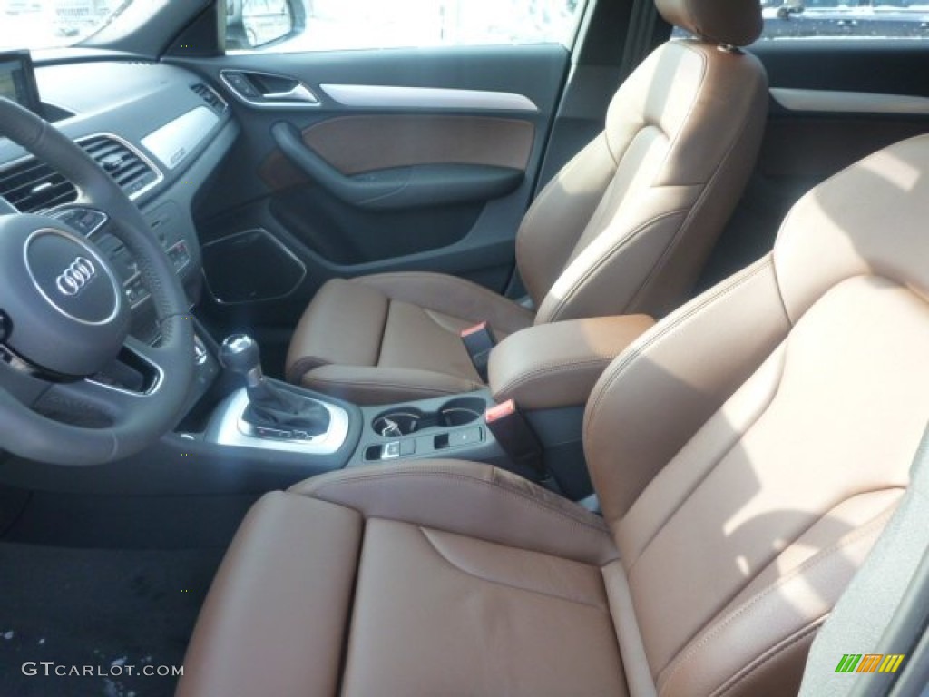 Chestnut Brown Interior 2015 Audi Q3 2.0 TFSI Premium Plus quattro Photo #101640614