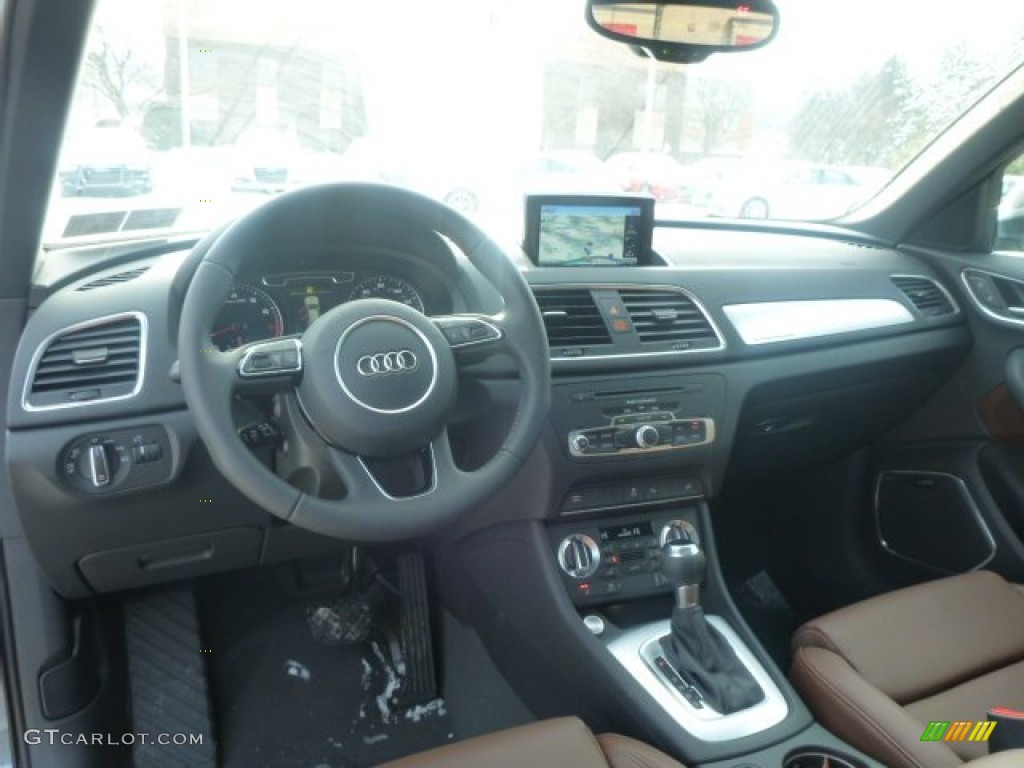 2015 Audi Q3 2.0 TFSI Premium Plus quattro Chestnut Brown Dashboard Photo #101640650