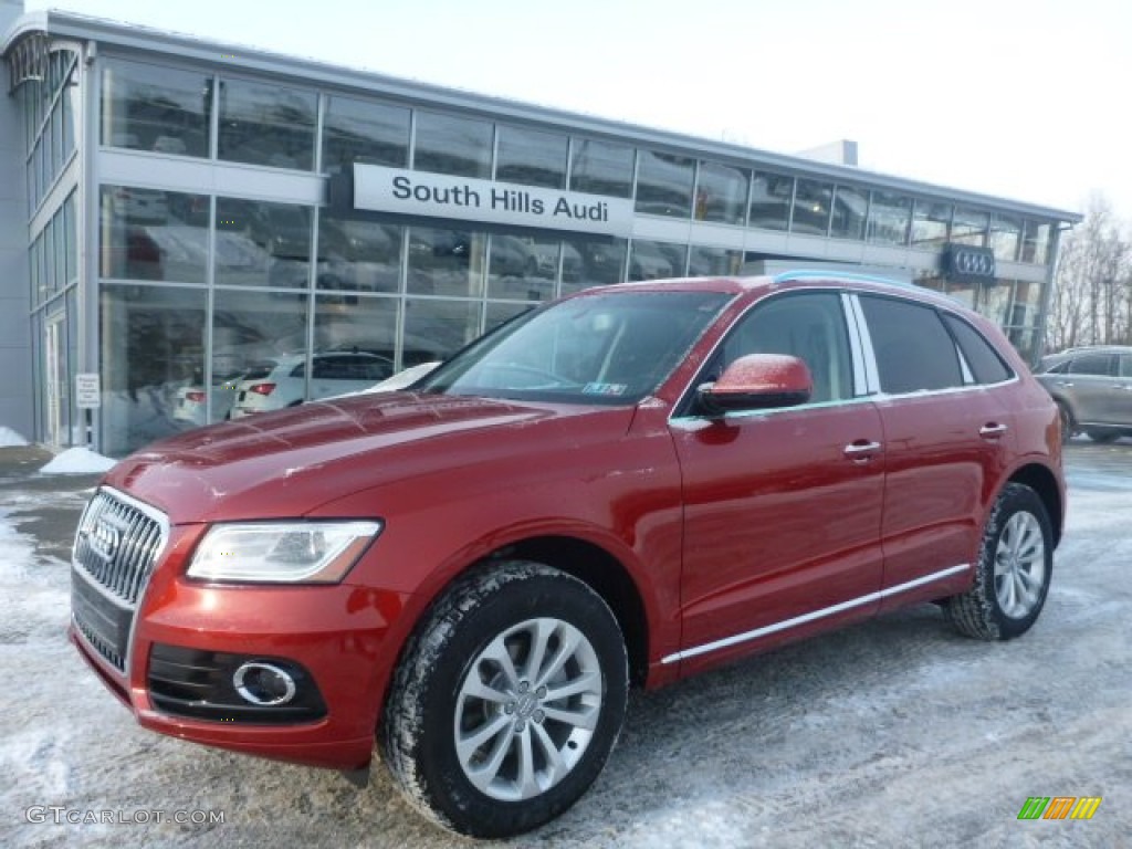 2015 Q5 2.0 TFSI Premium Plus quattro - Volcano Red Metallic / Black photo #1