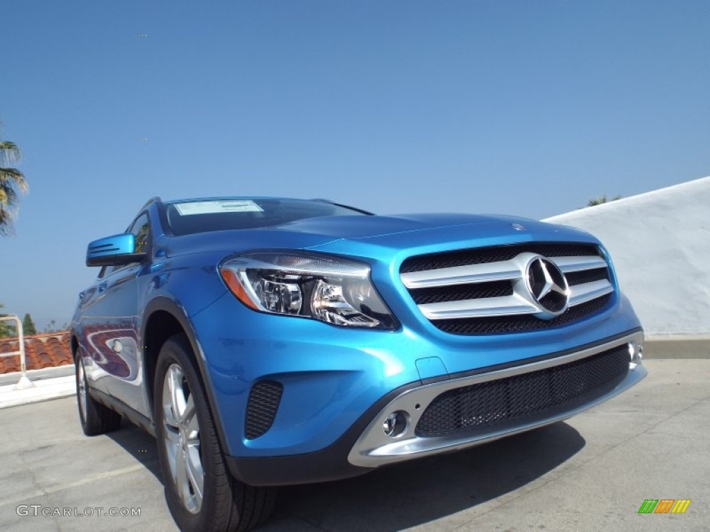 2015 GLA 250 4Matic - South Seas Blue Metallic / Ash photo #11