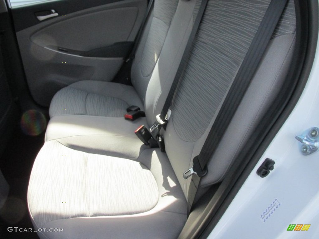 Gray Interior 2015 Hyundai Accent GLS Photo #101642477