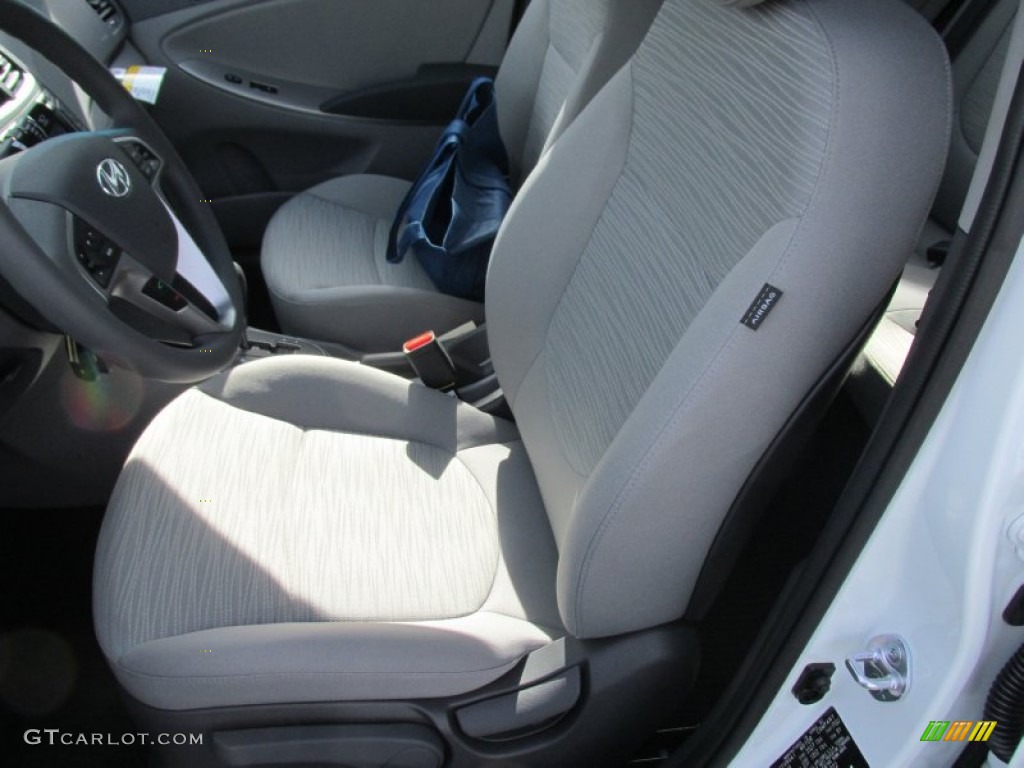 Gray Interior 2015 Hyundai Accent GLS Photo #101642549
