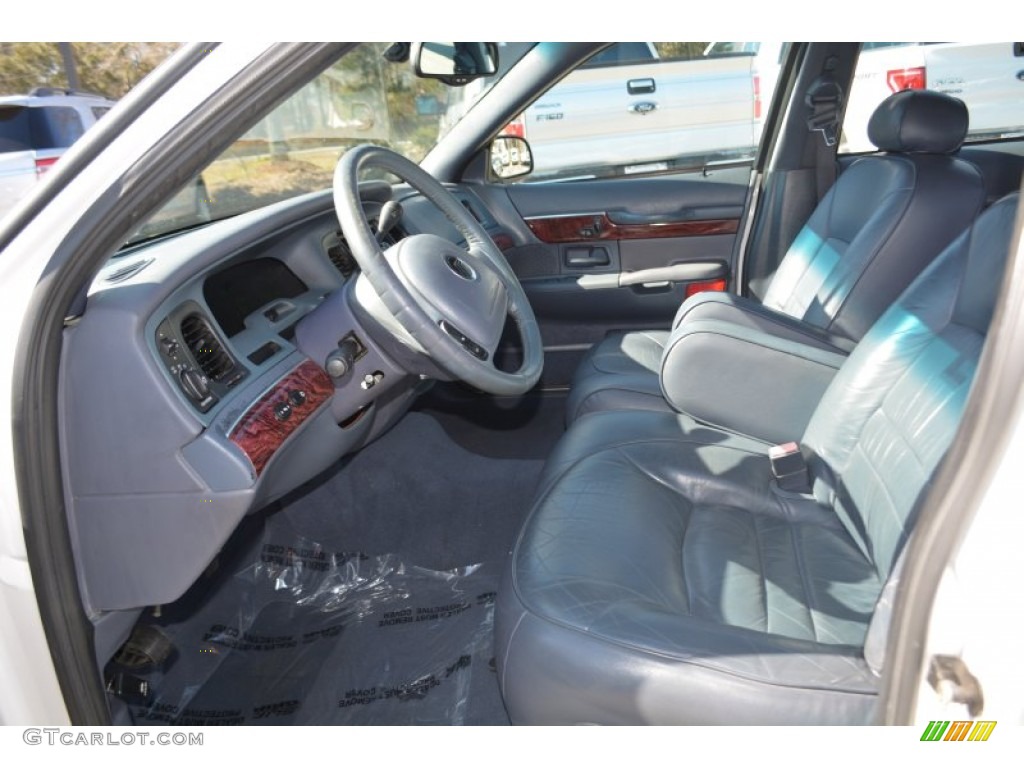 Deep Slate Blue Interior 2001 Mercury Grand Marquis LS Photo #101644871