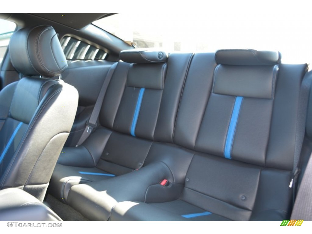 2014 Mustang GT Premium Coupe - Deep Impact Blue / Charcoal Black/Grabber Blue Accent photo #14