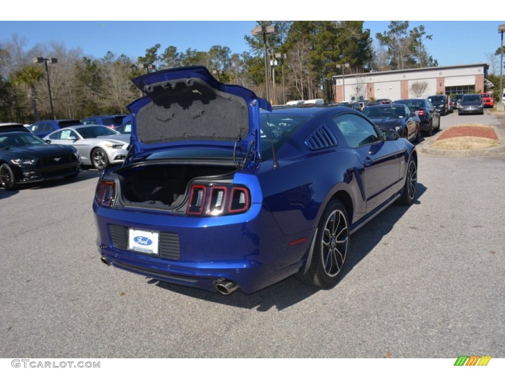 2014 Mustang GT Premium Coupe - Deep Impact Blue / Charcoal Black/Grabber Blue Accent photo #21