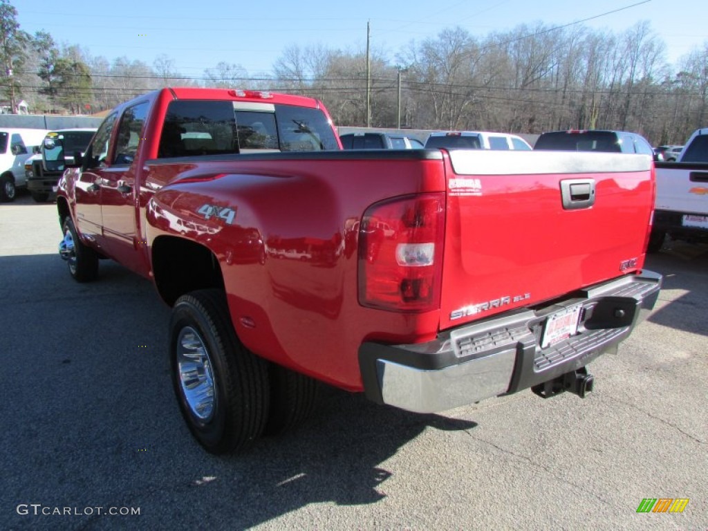 2011 Sierra 3500HD SLE Crew Cab 4x4 - Fire Red / Ebony photo #3