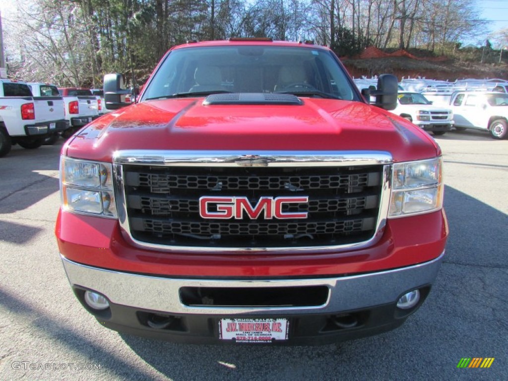 2011 Sierra 3500HD SLE Crew Cab 4x4 - Fire Red / Ebony photo #9