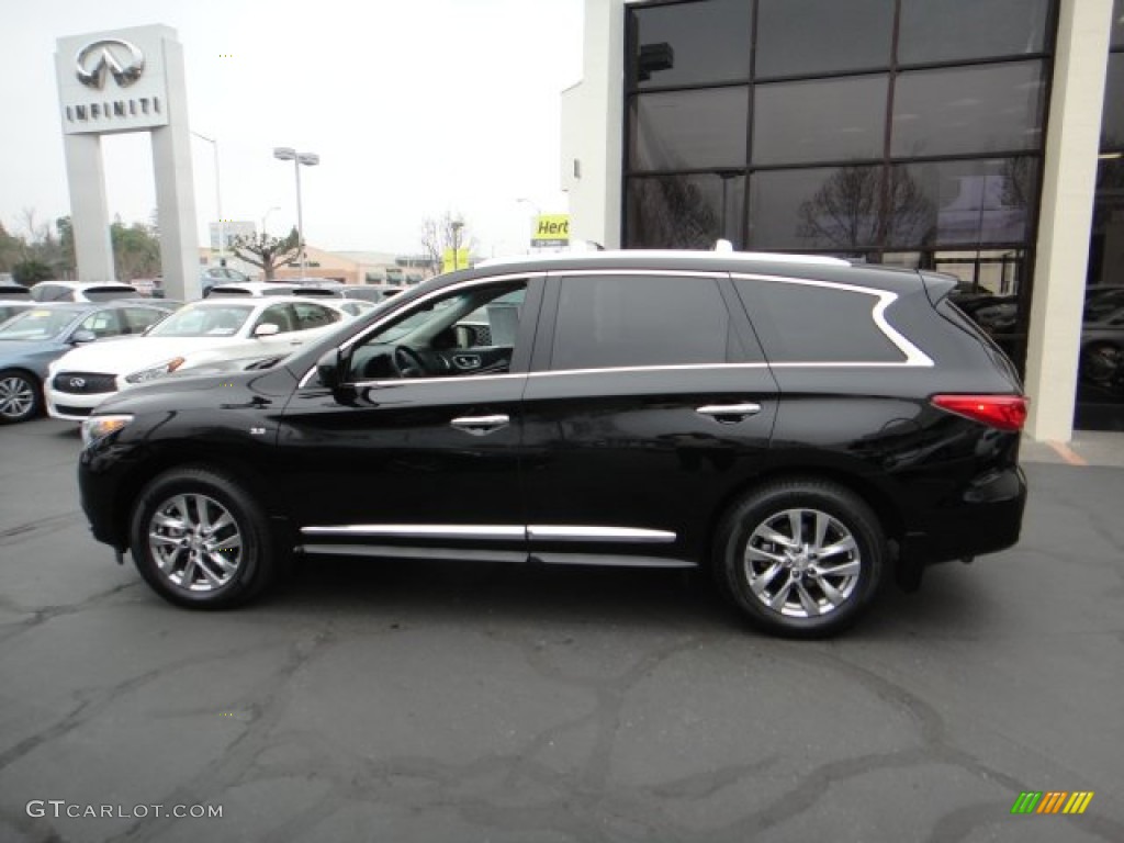 Black Obsidian 2014 Infiniti QX60 3.5 AWD Exterior Photo #101649281
