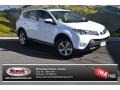 2015 Super White Toyota RAV4 XLE  photo #1