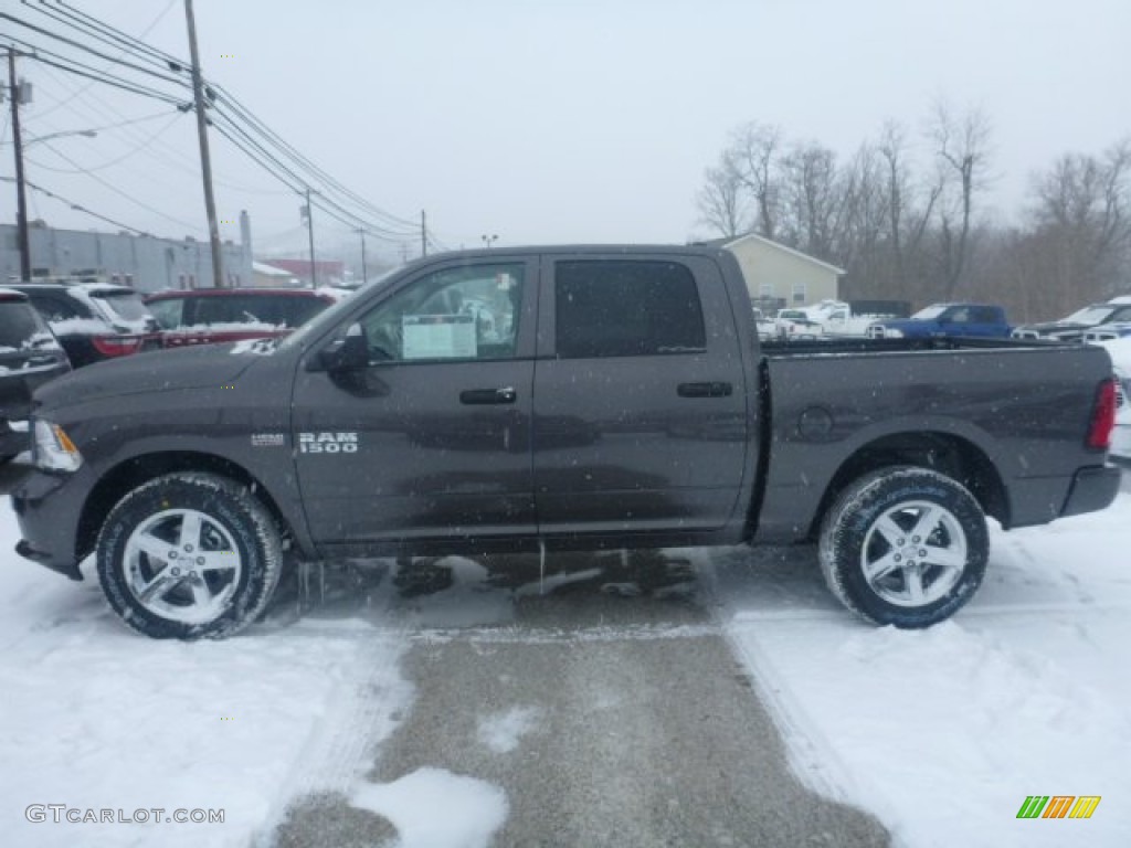 2015 1500 Express Crew Cab 4x4 - Granite Crystal Metallic / Black/Diesel Gray photo #2