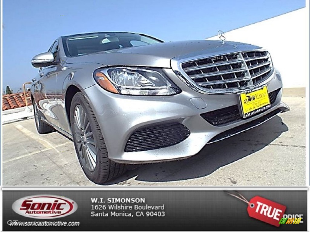 2015 C 300 - Paladium Silver Metallic / Black photo #1