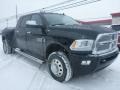 Front 3/4 View of 2015 3500 Laramie Longhorn Mega Cab 4x4 Dual Rear Wheel