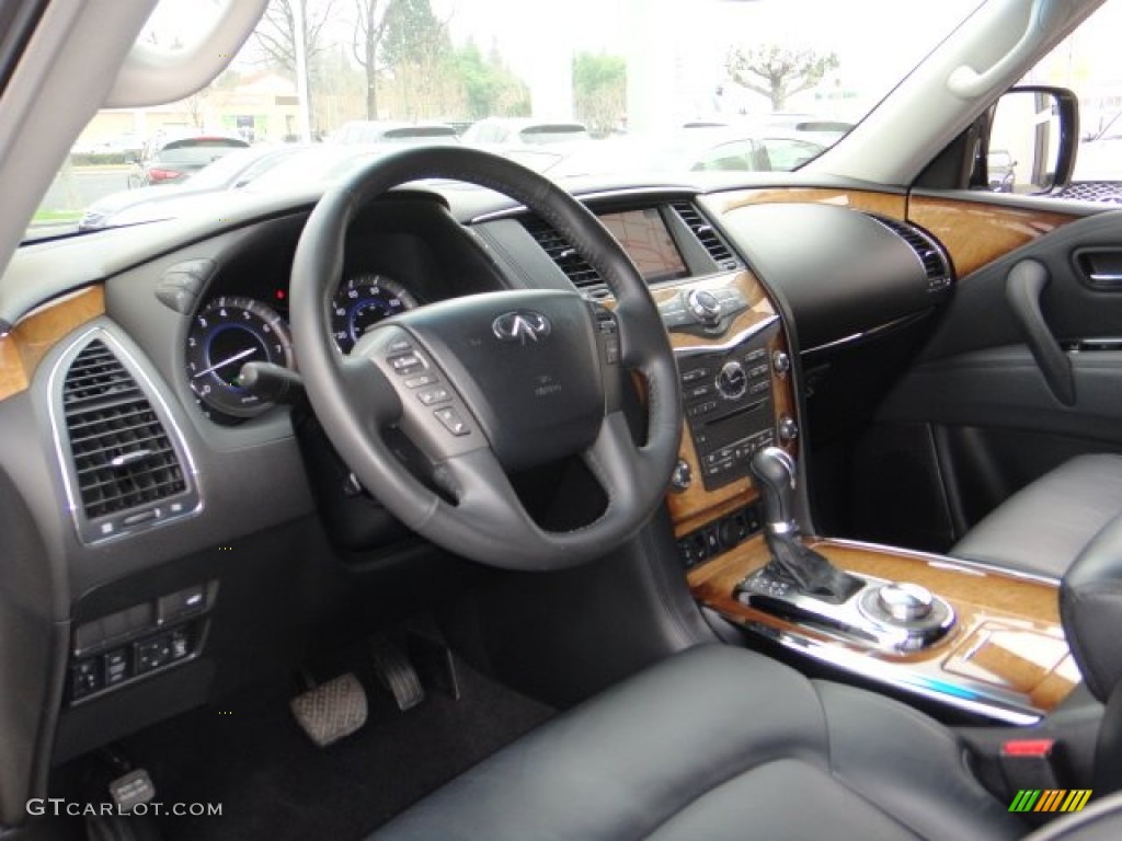 2012 QX 56 4WD - Platinum Graphite / Graphite photo #10