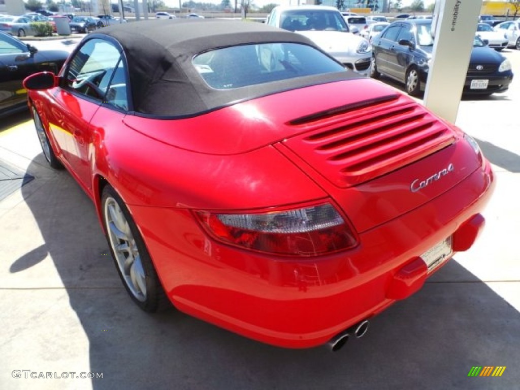 2006 911 Carrera 4 Cabriolet - Guards Red / Black/Red photo #5