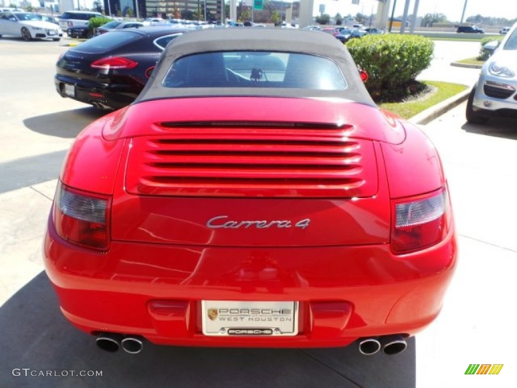 2006 911 Carrera 4 Cabriolet - Guards Red / Black/Red photo #6