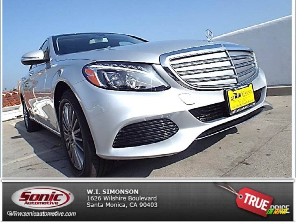 2015 C 300 4Matic - Iridium Silver Metallic / Black photo #1