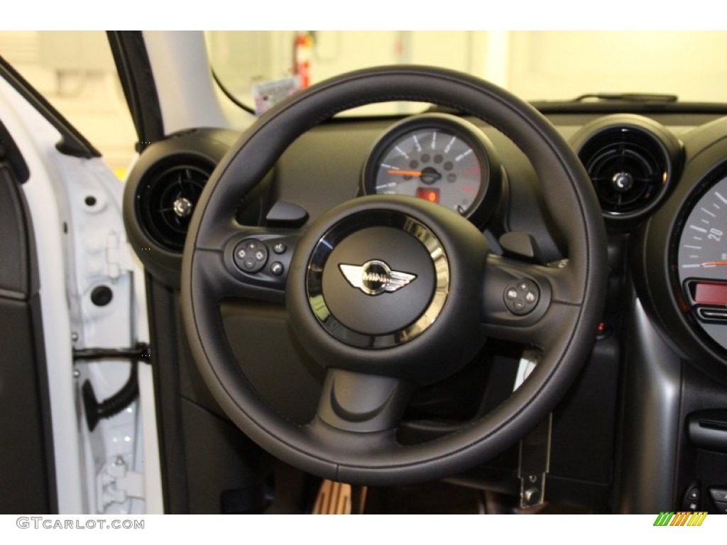 2015 Mini Paceman Cooper S All4 Carbon Black Steering Wheel Photo #101654917