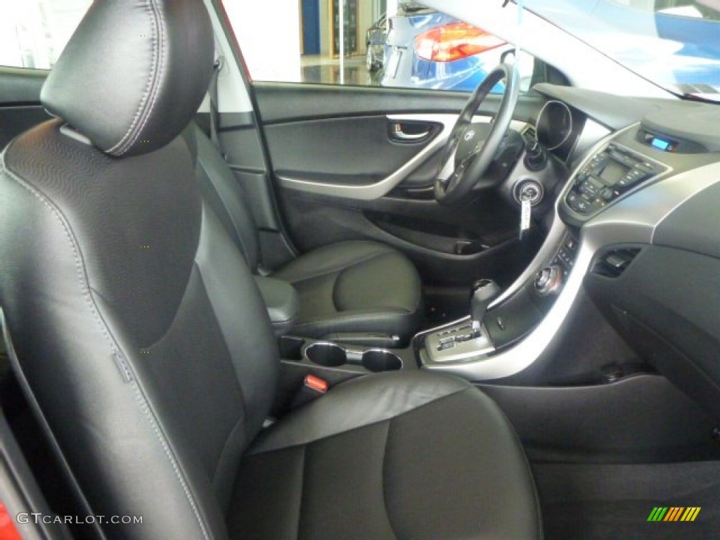 2013 Elantra Limited - Red / Black photo #5