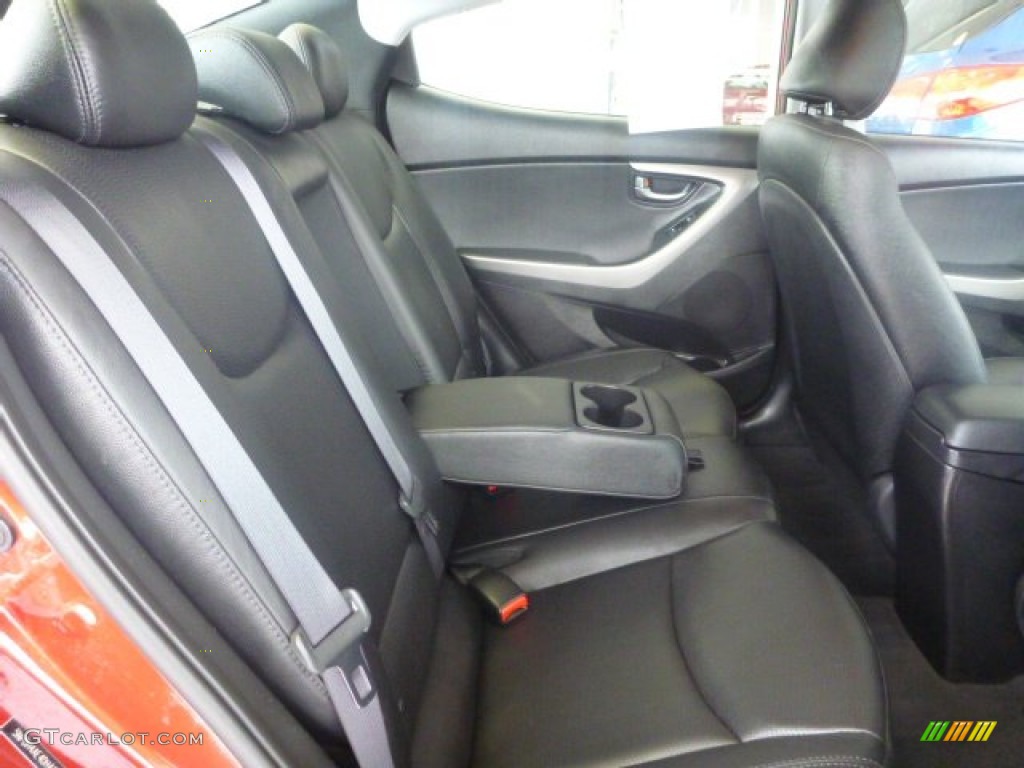 2013 Elantra Limited - Red / Black photo #6