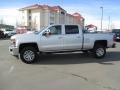2015 Silver Ice Metallic Chevrolet Silverado 2500HD LTZ Crew Cab 4x4  photo #3