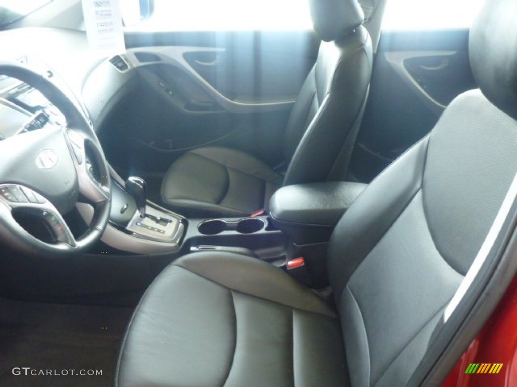 2013 Elantra Limited - Red / Black photo #14