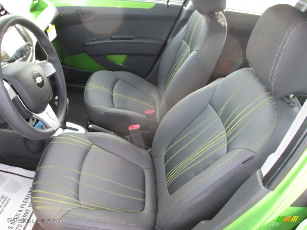 Green/Green Interior 2015 Chevrolet Spark LT Photo #101659864
