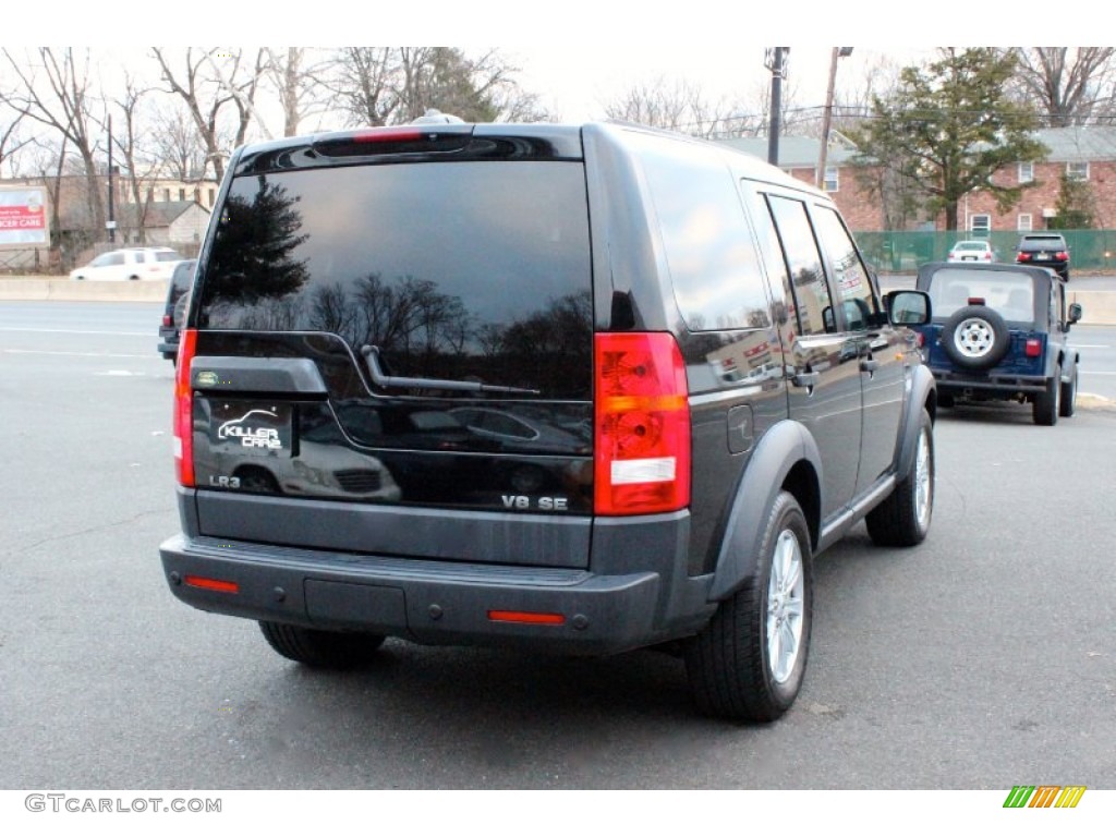 2008 LR3 V8 SE - Java Black Pearlescent / Ebony Black photo #7