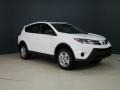 2015 Super White Toyota RAV4 LE  photo #2