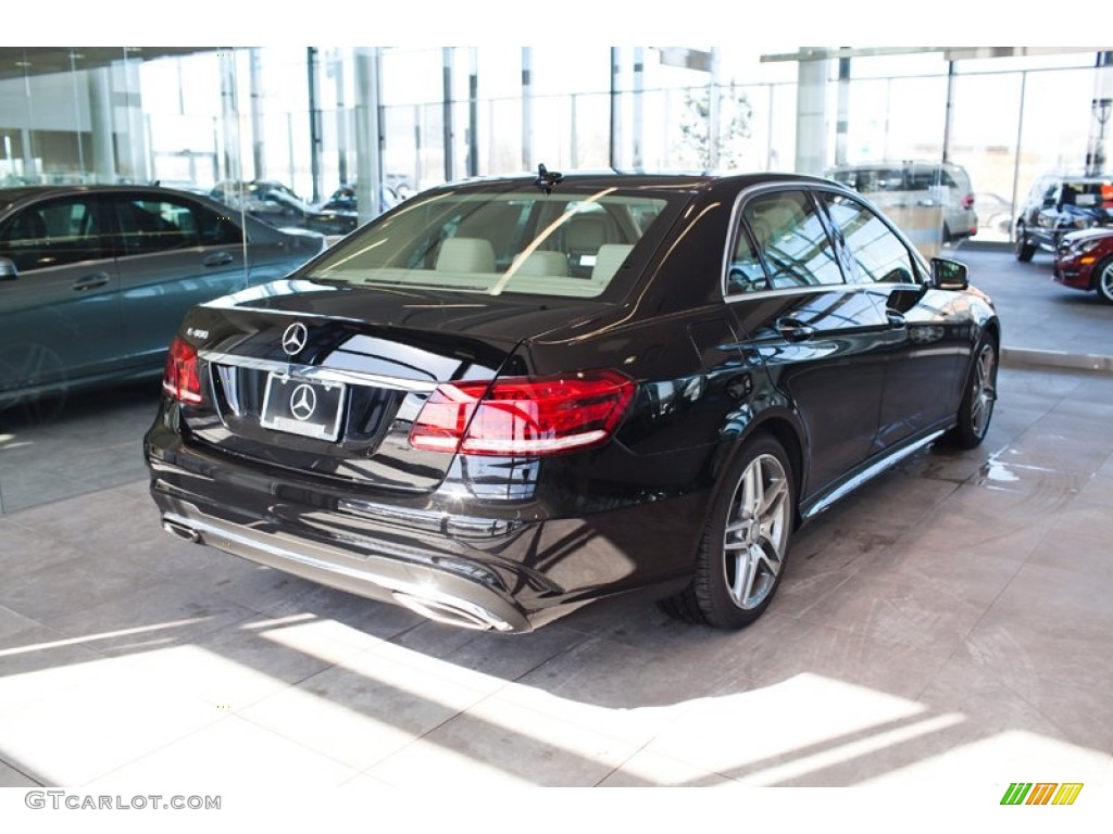 2015 E 400 Sedan - Black / Silk Beige/Espresso Brown photo #4