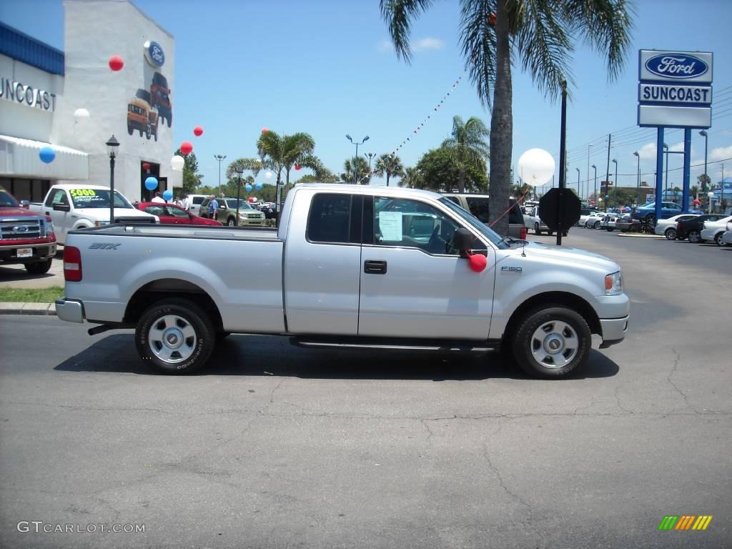 2004 F150 STX SuperCab - Silver Metallic / Medium/Dark Flint photo #2