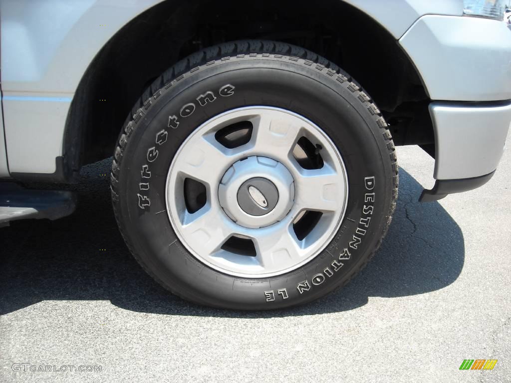 2004 F150 STX SuperCab - Silver Metallic / Medium/Dark Flint photo #9