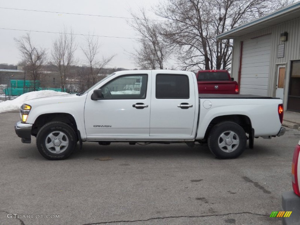 Summit White 2005 GMC Canyon SLE Crew Cab 4x4 Exterior Photo #101667764