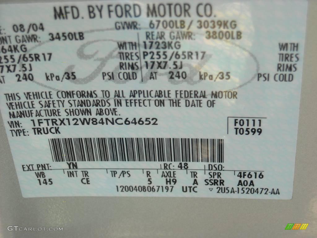 2004 F150 STX SuperCab - Silver Metallic / Medium/Dark Flint photo #39