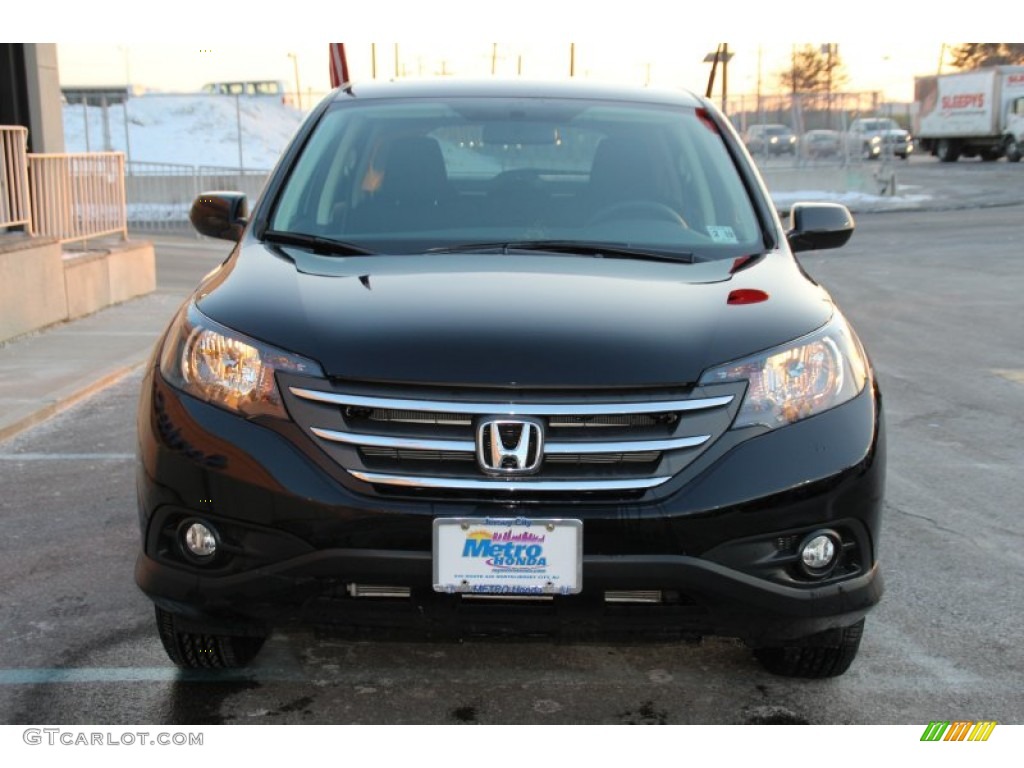 2014 CR-V EX AWD - Crystal Black Pearl / Black photo #2